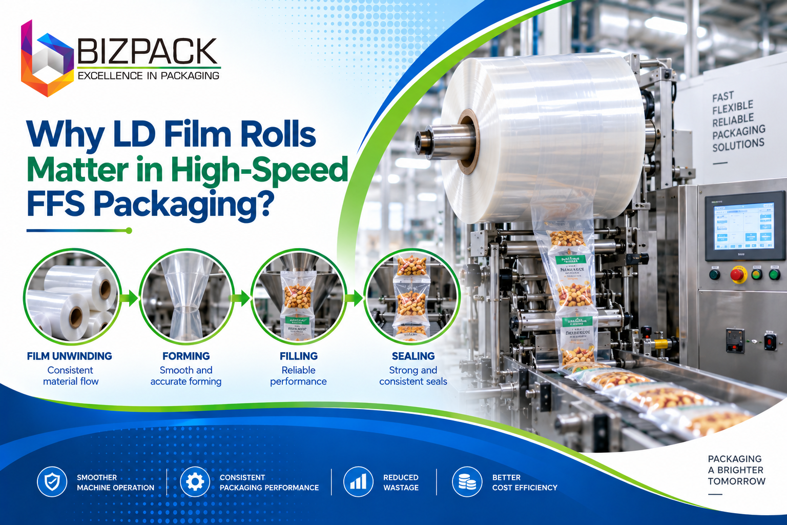 Why LD Film Rolls Matter in High-Speed FFS Packaging?